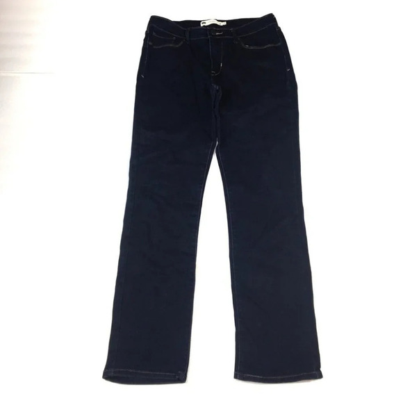WJ147 Levi’s Mid Rise Dark Wash Skinny Jeans 12 - Picture 5 of 8
